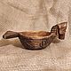  Carved wooden bowl, salt Shaker ' Pegasus', Buckets, Istra,  Фото №1