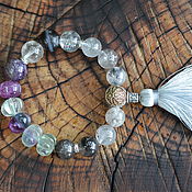 Украшения handmade. Livemaster - original item The Healer`s Rosary bracelet is a philosophical talisman made of gems. Handmade.