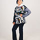 Order Hundertwasser Window sweater option 15. asmik (asmik). Livemaster. . Sweater Jackets Фото №3