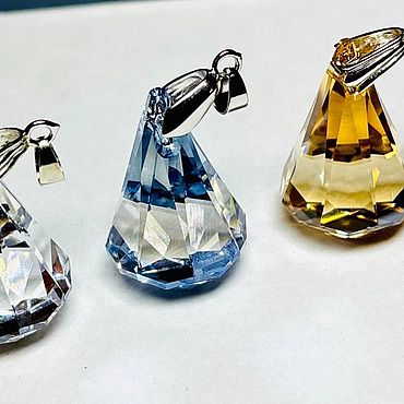 Украшения ручной работы. Ярмарка Мастеров - ручная работа Подвеска Swarovski 33 mm Crystal хрустальная капля. Handmade.