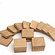 Square blanks made of oak wood (25 pcs.), Blanks for decoupage and painting, Vladimir,  Фото №1