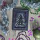Мини-картина "Merry Christmas 2". Картины. SveTi: Авторские картины и интерьерная живопись. Ярмарка Мастеров.  Фото №5