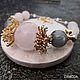 Bracelet with rose quartz, Labrador and morganite (beryl). Bead bracelet. ZAMODA. Online shopping on My Livemaster.  Фото №2
