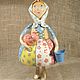 Doll Grandma with a pig. Dolls. Marisavesennaya ceramics. Online shopping on My Livemaster.  Фото №2