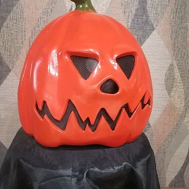 Субкультуры ручной работы. Ярмарка Мастеров - ручная работа Голова тыквы (Pumpkin head) шлем.. Handmade.