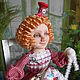 NEEDLEWOMAN textile doll. Dolls. ZOYA KHOLINA. My Livemaster. Фото №5