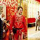 Свадебный льняной комплект "Княжеский". Платья свадебные. Зареслава. Ярмарка Мастеров.  Фото №6