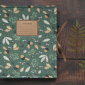 Канцелярские товары handmade. Livemaster - original item Album for herbarium Green forest (A4, for 30 plants). Handmade.