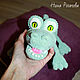 Soft toys: Crocodile plush. Crocheted crocodile. Stuffed Toys. Nina Rogacheva 'North toy'. My Livemaster. Фото №6