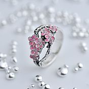 Украшения handmade. Livemaster - original item Ring Sakura. Handmade.