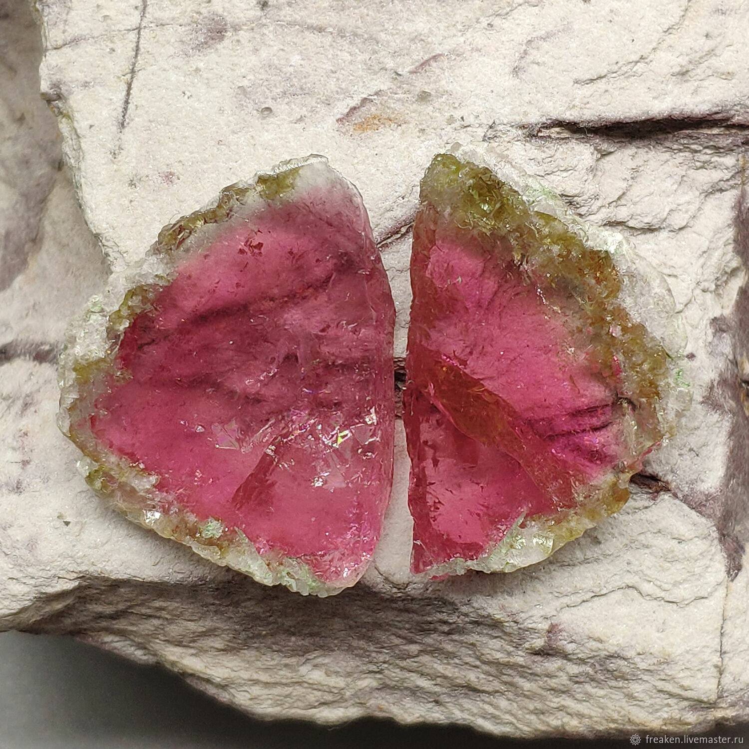 10,72 ct, Арбузный Турмалин Афганистан Турмалин купить в интернет ...