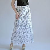 Одежда handmade. Livemaster - original item Skirt summer Batiste Small Zebra. Handmade.