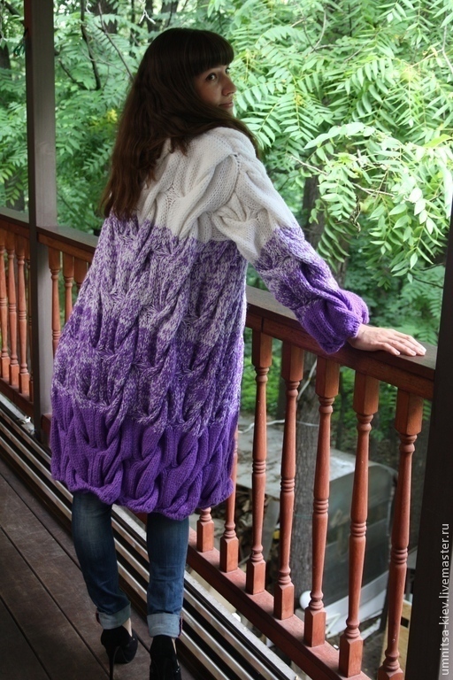 Женское вязаное пальто: фото и модные коллекци 2023