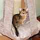 Suspended bed for cats 1 levels order in the desired color. Lodge. Workshop for dogs and cats. My Livemaster. Фото №4