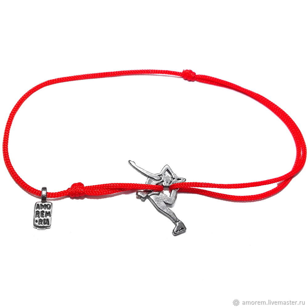 Figure Skater bracelet, 925 silver, Bracelet thread, Moscow,  Фото №1