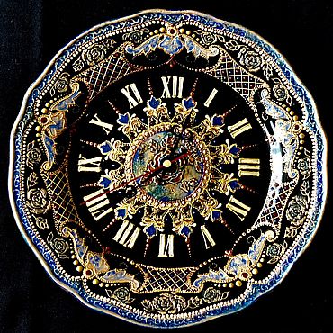 Часы настенные The time of kings. Творческая студия Евгении Ансари. Часы классические ручной работы - Ярмарка Мастеров Часы классические ручной работы. Ярмарка Мастеров - ручная работа Часы настенные The time of kings. Handmade.