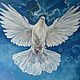 White Dove Painting Original Art Pigeon Artwork Bird Painting, Pictures, Murmansk,  Фото №1