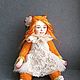 Тедди долл Лиса. Тедди Долл. Люлюкины куклы (lyulyukindolls). Ярмарка Мастеров.  Фото №7
