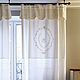 Linen curtains with voluminous embroidery. Curtains1. Linenburg. Online shopping on My Livemaster.  Фото №2
