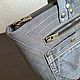 Сумка джинсовая, тоут, на молнии. Сумка-тоут. Kate's JNS bags. Ярмарка Мастеров.  Фото №7