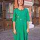 Dress-boho Green. Dresses. Алена Тимофеева (indeeza). Online shopping on My Livemaster.  Фото №2