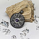 Order Silver 'Vegvisir' pendant with amethyst. Unusual Gemstone Jewelry. Livemaster. . Pendant Фото №3