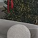 Round knitted pillow. Pillow. hellorussia.design. My Livemaster. Фото №5
