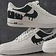 Кроссовки белые Nike Air Force 1 унисекс, кастом, ручная роспись. Кроссовки. Olgavolgoart. Роспись одежды и обуви. Кастом. Ярмарка Мастеров.  Фото №4