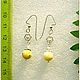 earrings 'the first mimosa' amber silver. Earrings. Frollena II. Natural Baltic amber. My Livemaster. Фото №4