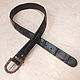 Alligator belt with an author's buckle. Straps. roman-bushuev (bags-bush). My Livemaster. Фото №5