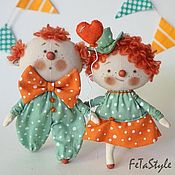 Doll Pippi Redhead doll Textile collectible doll