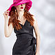 Sombrero de rafia de ala ancha para mujer | Fucsia. Hats1. lizaprior. My Livemaster. Фото №5