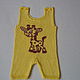 Summer romper with a giraffe, Overall for children, Moscow,  Фото №1