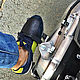 Order Motorcycle protection for shoes black 'Davidson'. Deer19 (Deer19). Livemaster. . Shoe accessories Фото №3