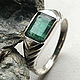 Silver ring with Emerald 1,89 ct natural Emerald handmade. Ring. Vedicheskie koltsa dragotsennye kamni (bauroom). My Livemaster. Фото №5
