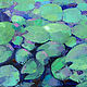 Painting 'Pond with water lilies' oil on canvas 50h50 cm. Pictures. vestnikova. My Livemaster. Фото №5