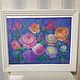 Order Painting of Roses Painting with flowers ' Night rose garden'. jakovishina. Livemaster. . Pictures Фото №3