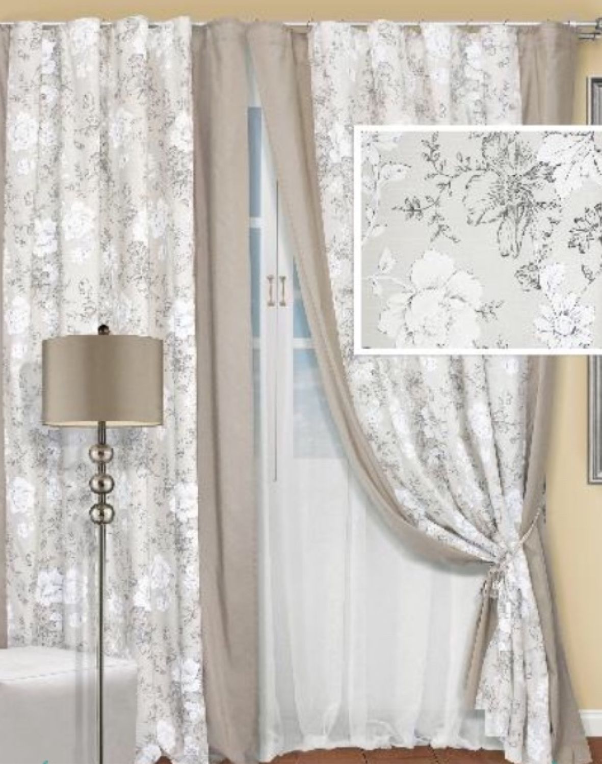Set Of Curtains With Tulle English Mood Shop Online On