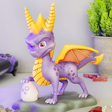 Дракончик Спайро | Spyro the Dragon фигурка. . Подарки к праздникам ручной работы - Ярмарка Мастеров Подарки к праздникам ручной работы. Ярмарка Мастеров - ручная работа Дракончик Спайро | Spyro the Dragon фигурка. Handmade.
