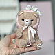 Мишка тедди в цветочной шапочке. Мишки Тедди. MyTeddyStore. Ярмарка Мастеров.  Фото №4