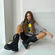 Зимние кожаные ботинки Ariya BT114W (черный). Ботинки. INTENT. Интернет-магазин Ярмарка Мастеров.  Фото №2