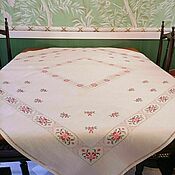 Для дома и интерьера handmade. Livemaster - original item TABLECLOTHS: Linen tablecloth with embroidery . Italy. Handmade.