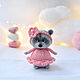 Raccoon girl in a dress. Stuffed Toys. fesartdecor (fesartdecor). Online shopping on My Livemaster.  Фото №2