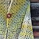 Chal de color Tilo capa de hombro de lana. Shawls. Brillantes chales. Интернет-магазин Ярмарка Мастеров.  Фото №2
