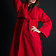 Заказать Весеннее кашемировое пальто, Красное пальто - CT0417CA. EUG FASHION. Ярмарка Мастеров. . Пальто Фото №3