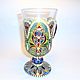 Glass painted Cup on a stand, stained glass painting, Mugs and cups, Omsk,  Фото №1