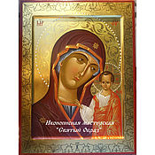 Картины и панно handmade. Livemaster - original item Icon of the virgin of KAZAN, buy handwritten icon, Gold.. Handmade.