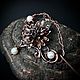 Заколка для волос wire wrap с жемчугом фибула Жемчуг купить подарок. Заколки. ConAMorArtJewelry (Анна). Ярмарка Мастеров.  Фото №7