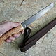 Knife 'Samurai' Tanto h12mf birch bark nut. Knives. Artesaos e Fortuna. My Livemaster. Фото №6