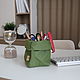Корзина-мешок для хранения S 24*10*10 см./цвет зеленый, Корзины, Москва,  Фото №1